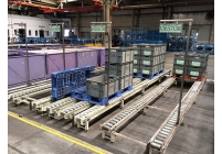 叉车出货滚筒线