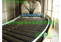 90°转弯包胶滚筒输送线