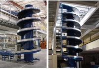 旋转塔滚筒输送线